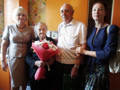 В Коминтерновском районе поздравили с юбилеем одну из старейших жительниц  