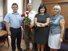 Председатель совета ветеранов Коминтерновского района отпраздновал 70-летний юбилей