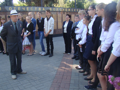 В Левобережном районе прошел открытый урок истории родного города