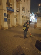 В Ленинском районе работа комбината благоустройства не прерывается ни днем, ни ночью