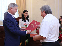 Александр Гусев поздравил воронежских строителей