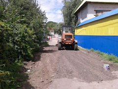 В Центральном районе ведется ремонт улиц частного сектора