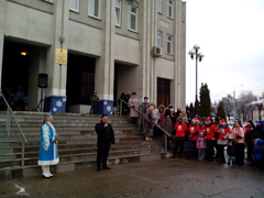 В Коминтерновском районе поздравляли жителей частного сектора