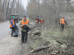 В Железнодорожном районе прошел санитарный день