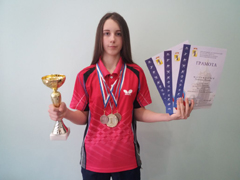 Воспитанники ДЮСШ № 16 в составе сборной Воронежской области завоевали 7 призовых мест на личном первенстве ЦФО России по настольному теннису 