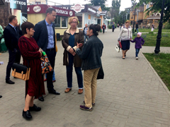 Руководитель управы Центрального района провел выездное совещание с жителями микрорайона Березовая Роща