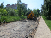 В Центральном районе приступили к аварийно-восстановительному ремонту межквартальных проездов