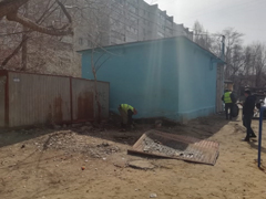 В Левобережном районе продолжается работа по демонтажу незаконных сооружений