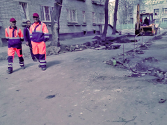 В Левобережном районе началось благоустройство дворов