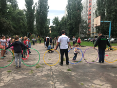 В Левобережном районе в рамках акции «Спорт для всех» прошло спортивно - развлекательное мероприятие