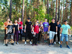 В Левобережном районе прошел экологический субботник