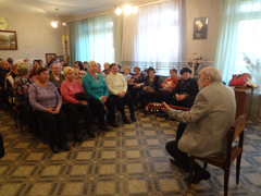 В Железнодорожном районе состоялась творческая встреча с заслуженным артистом России Юрием Лактионовым