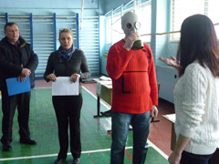 Прошло показное занятие по организации работы пункта выдачи средств индивидуальной защиты (СИЗ)