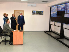 Владимир Ходырев проверил работу аппаратно программного комплекса «Безопасный город» в  Воронеже
