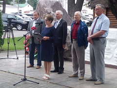 Прошел митинг, посвящённый 75 годовщине формирования Воронежского добровольческого коммунистического полка