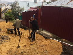 В Центральном районе продолжаются работы по благоустройству частного сектора