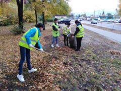 В районах города проходят субботники