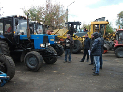 В Левобережном районе проверили готовность коммунальной техники к работе в зимний период