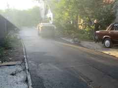 В Ленинском районе ремонтируют улицы частного сектора