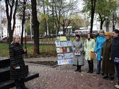 Историко-культурный урок прошел у бюста А.В.Кольцову