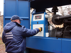 В Ленинском районе на практике использовали резервный источник электропитания котельной