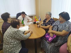 Руководитель управы Левобережного района Олег Копытин провел очередной прием граждан