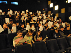 Школьники Железнодорожного района приняли участие в просмотре патриотического фильма