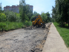 В Центральном районе завершены работы по аварийно-восстановительному ремонту межквартальных проездов