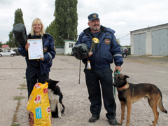 В Воронеже прошли открытые областные соревнования кинологических расчетов