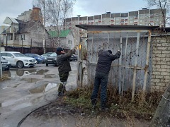 В Воронеже продолжаются работы по благоустройству