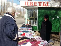 В Левобережном районе продолжается работа по ликвидации мест несанкционированной торговли