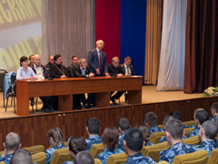 В Воронежском институте ФСИН России состоялась очередная встреча представителей администрации городского округа город Воронеж, лидеров национальных диаспор и духовенства города с курсантами